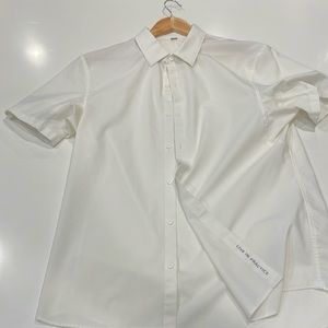 Mens white lululemon short sleeve. Size:L